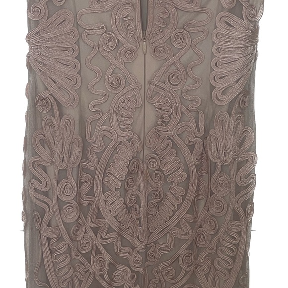 JS Collections Soutache Midi Dress with Flounce Hem In Chu Size 12 petite - Picture 6 of 6